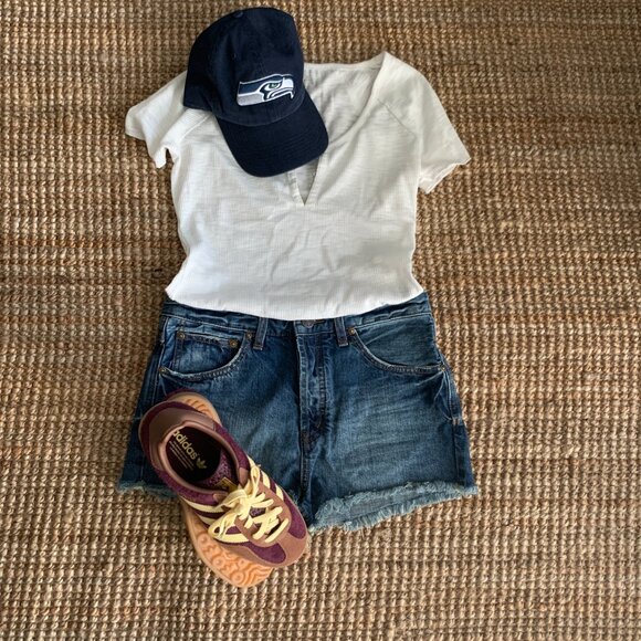 Free People Denim Shorts - Picture 1 of 6